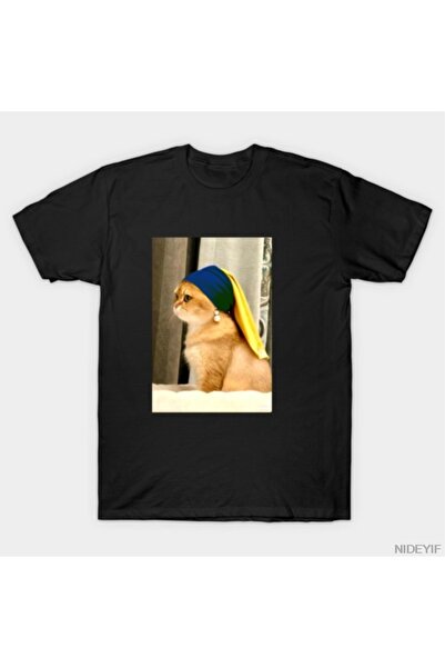 Flood Of Style pisică Meme tricou cu cercei de perle 100% tricouri bumbac lu ...