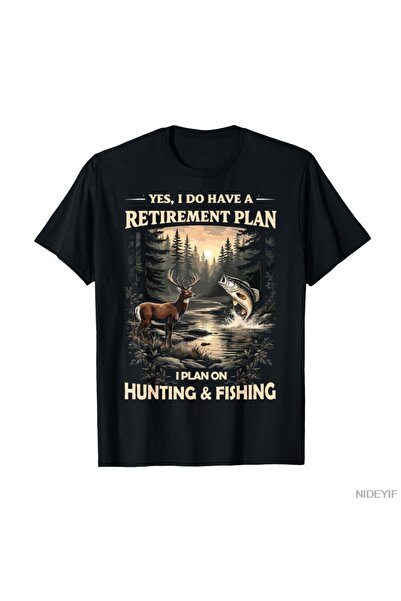 Flood Of Style Plan lunar de pensionare Vânător și pescar Vânător Pescar Tată...