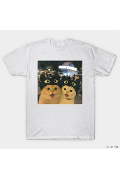 Flood Of Style Dumb Ginger pisică Meme Pălărie purtând un drăguț pisică de la...