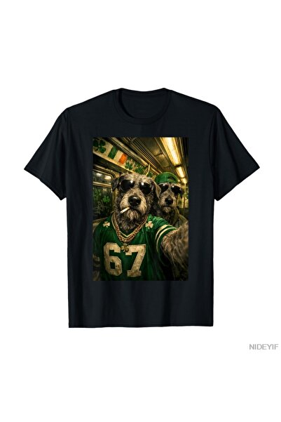 Flood Of Style Селфи с ирландски вълкодав на Деня на Свети Патрик – забавен х...