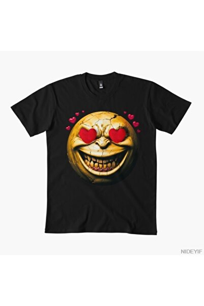 Flood Of Style Dee Real Smiley in love tricou Tricouri cu bumbac 100% piese p...