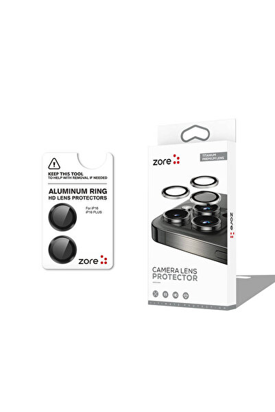 zore iPhone 16 Plus Uyumlu CL-12 Premium Safir Parmak İzi Bırakmayan Anti-Ref...