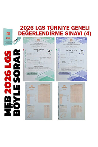 SİNAN KUZUCU YAYINLARI Sinan Kuzucu Türkiye Geneli 4.Deneme Mart 2026