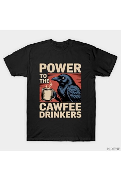Flood Of Style Μπλουζάκι Funny Power For Coffee Drinkers 100% Pa για άνδρες Γ...