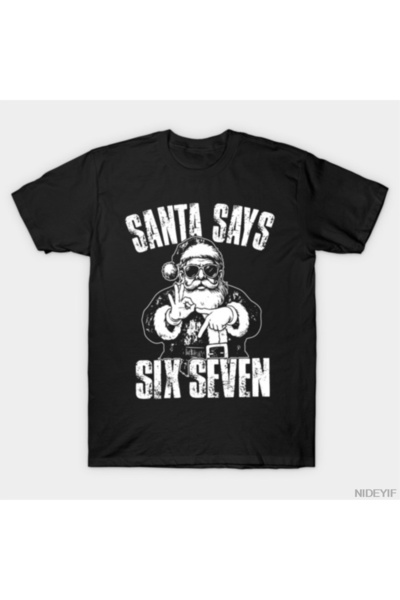 Flood Of Style Tricou Santa Says Six Seven pentru bărbați și femei, pachet de...