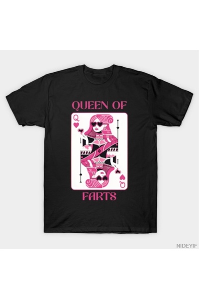 Flood Of Style Queen Fart Funny Humor Αμεστικό Αστείο Μιμίδιο Μπλουζάκι για Ά...