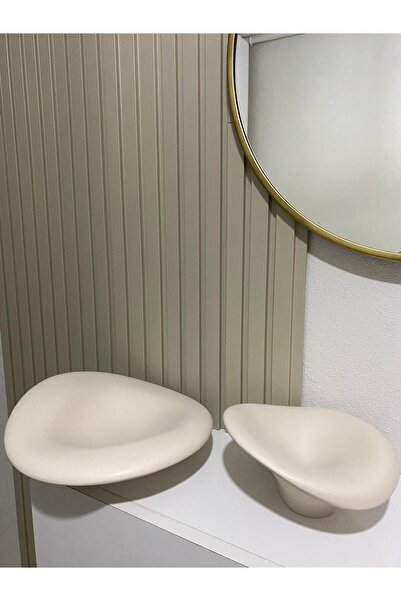 Tuge Home Zambak tabak 2’Li Seramik – Kum Beji