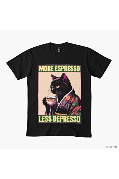 Flood Of Style Περισσότερα Espresso Λιγότερα Depresso T-shirt 100% για Άνδρες...