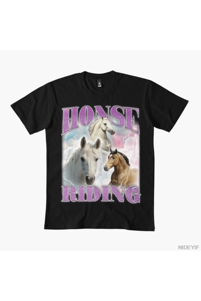 Flood Of Style Μπλουζάκι Honse Equestrian για άνδρες Γυναικεία 100% P Βαμβάκι...