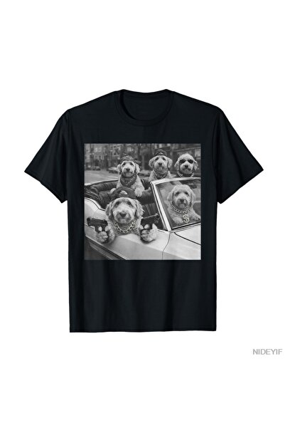 Flood Of Style Αστείο μπλουζάκι Dog Gang Goldendoodle Meme για άνδρες Γυναικε...