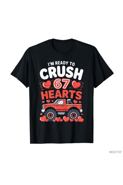 Flood Of Style تي شيرت كراش 67 هارتس فالنتين أتيتيود سيكس سيفن ميم للزوجين 10...