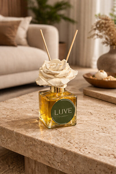 Luveconcept Luve Concept Golden Mango Oda Kokusu 100 ml Beton Gül Dekorlu Çub...
