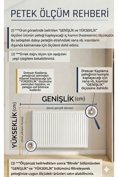 wudie Kalorifer Petek Önü Kapatma, iç Ölçü 116 Cm Mobilya, Petek Kaplama, Dresuar, Kahve Köşesi