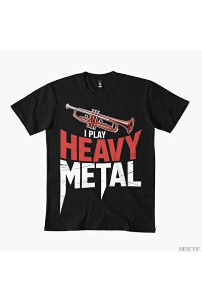 Flood Of Style I Play Heavy Metal Trompet Brass Instrument tricou 100% pentru...