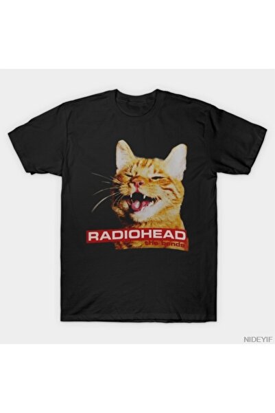 Flood Of Style تي شيرت راديوهيد ذا بيندز جينجر كات بارودي تي شيرت 100% قطن تي...