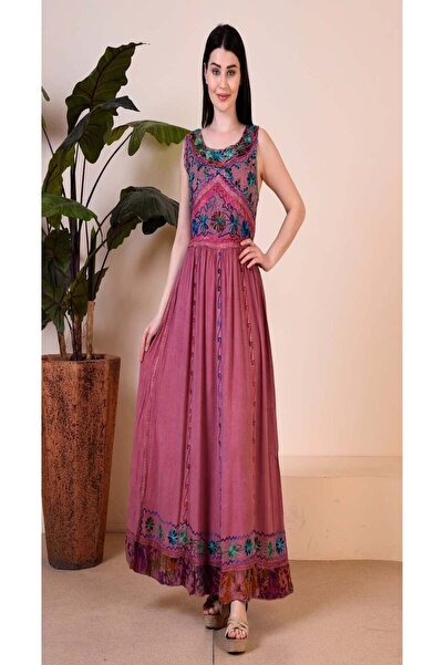 Fibula Authentic and Bohemian Embroidered 95% Cotton Standard Size Imported M...