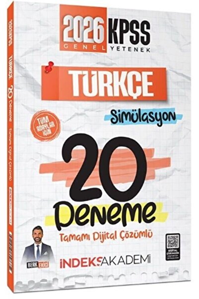 Ankara Kitap Merkezi 2026 KPSS Türkçe Simülasyon 20 Deneme İndeks Akademi