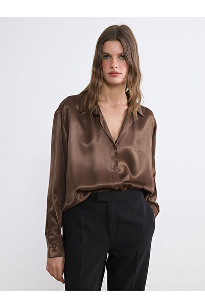 LC Waikiki RMZ GİYİM FARKIYLA Saten Kadın Gömlek