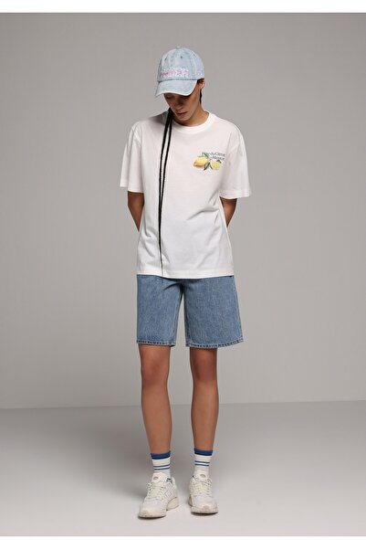 Colin's Pantaloni scurți din denim Mid Indigo D denim pentru femei, cu talie ...