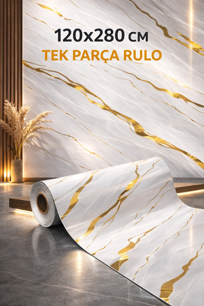 UKAB DEKOR 120x280 Cm 1 Adet Lüks Dekoratif Kendinden Yapışkanlı Esnek Köpük-...