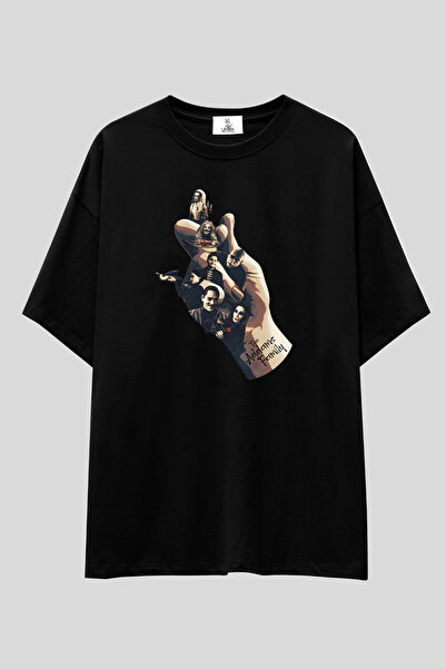 UmbraWear Wednesday Oversize T-shirt | Unisex 100% pamuk, crna majica sa spec...