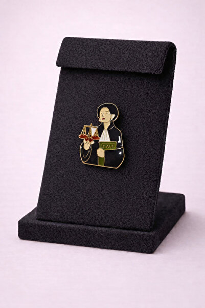 mdm style Hukuk Ve Avukat Temalı Broş