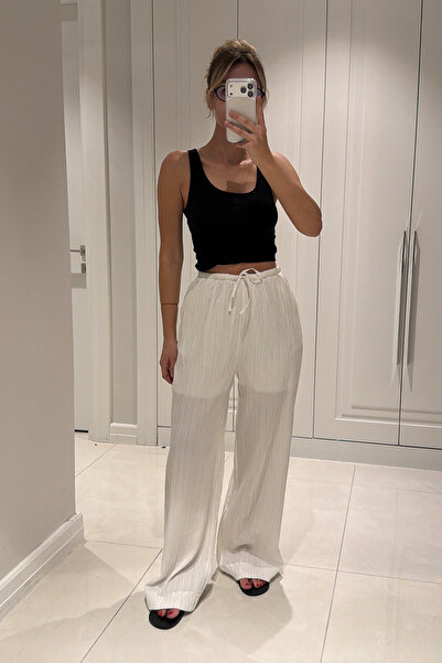 MANMARK Noul sezon Pantaloni casual supradimensionat din țesătură Gofre pentr...