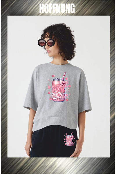 HOFFNUNG Unisex Casual Short Sleeve Set with Spirit Hoffning Print Outdoor Sp...