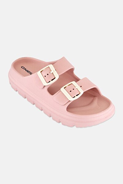 O'Neill Women Sunset Brand Logo Adjustable Buckle Closure Sandals, Pink
