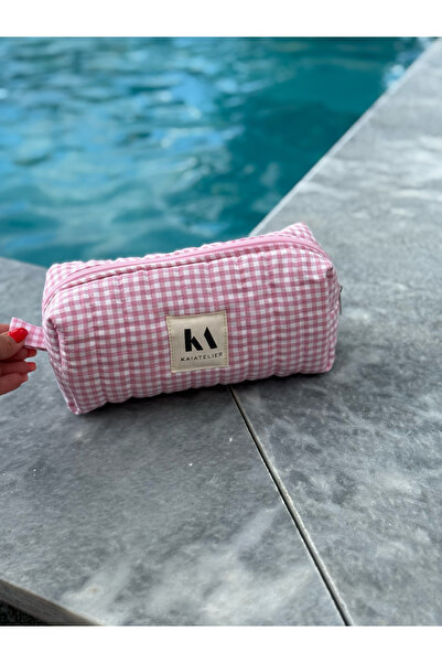 KaiAtelier Candy Inner a Lined Zippered Large Internal Volume Makeup Bag Bag ...