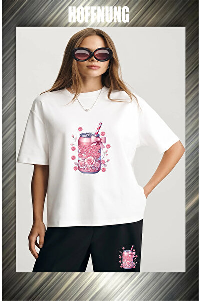 HOFFNUNG Unisex Casual Short Sleeve Set with Spirit Hoffning Print Outdoor Sp...