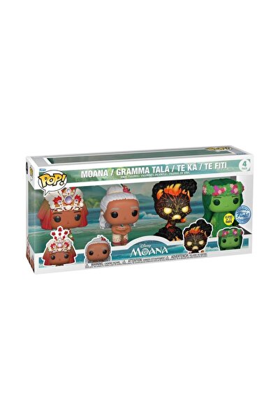 Funko Pop! Disney: Moana - 4 Pack - Moana - Glows in the Dark - Vaiana - Viny...