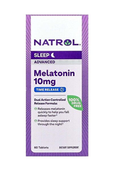 Natrol Melatonin Advanced Sleep 10mg - 60 Tablets, Packaging May Vary