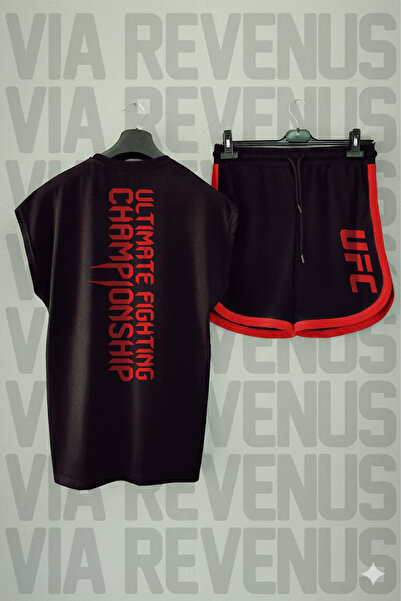 Vordevia Ultimate Printed Zero Sleeve Sports Tshirt and Shorts Sports Set