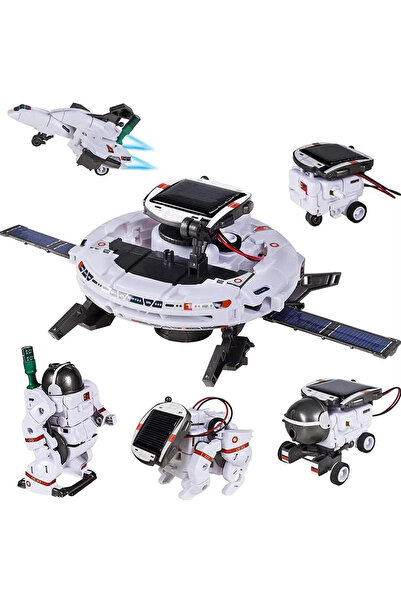 LUDIRO Kit Construcție Robot Solar 6 în 1, Jucărie STEM Spațială, Set Educati...