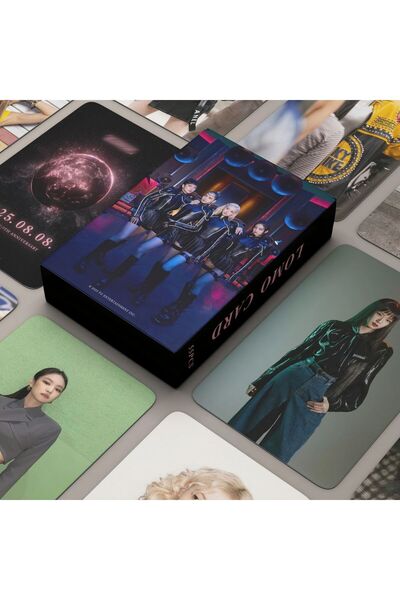 Kpop Dünyasi BLACKPINK Çift Yön Baskılı Hologramlı Lomo Card Seti (55 Pcs)