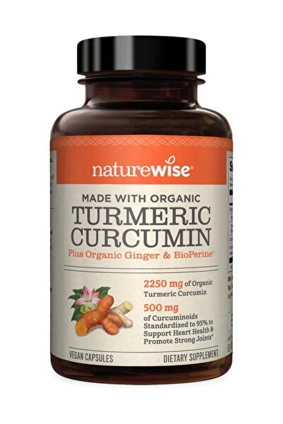 NatureWise الكركمين والكركم ٢٢٥٠ ملغ | ٩٥٪ من الكركمينويدات ومستخلص الفلفل ال...