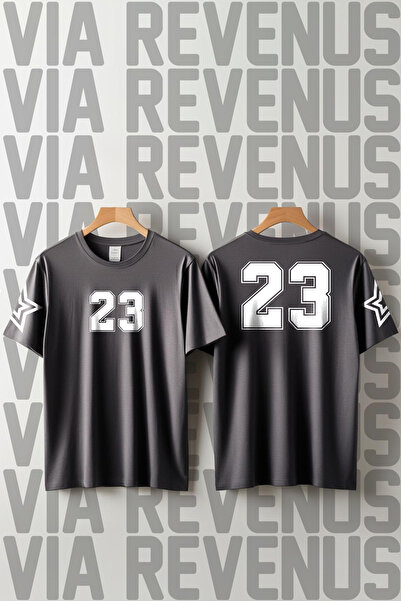 Vordevia 23 Printed Y2K Style Crew Neck Loose Fit 100% Cotton Unisex Tshirt