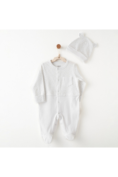 andywawa Ac26755 My Little World Jumpsuit Set White