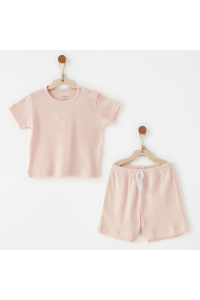 andywawa Ac26770 طقم جاكارد سبيشال قماش مودال قطعة باللون الوردي