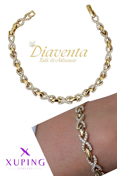 DİAVENTA TAKI VE AKSESUAR سوار Xuping Vip Infinity Zircon مرصّع بالأحجار سوار...