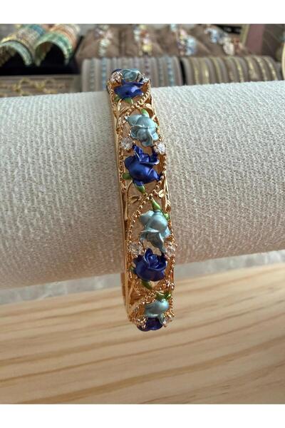 ZEYOLER FineJewelry Rosalie Çiçek Desen Çelik Kelepçe