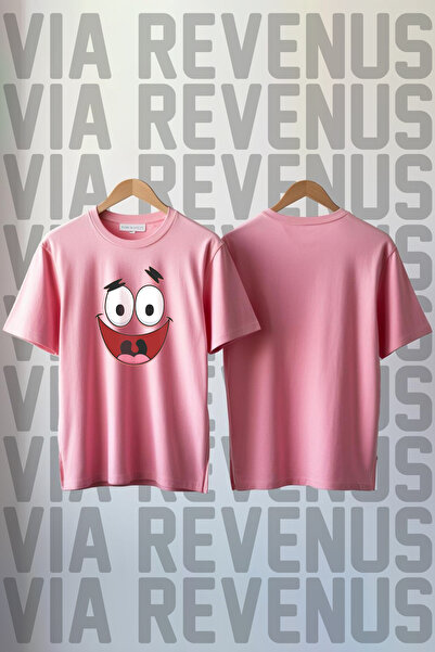 Vordevia Printed Crew Neck Loose Fit 100% Cotton Unisex Tshirt