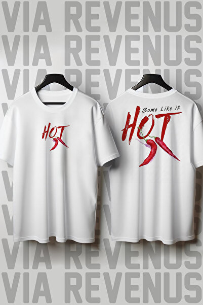 Vordevia Hot Printed Crew Neck Loose Fit 100% Cotton Unisex Tshirt