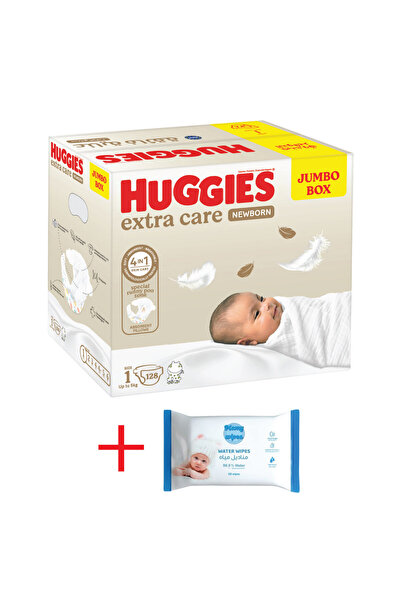 Huggies Box حفاضات هاجيز للعناية الإضافية للأطفال حديثي الولادة، مقاس 1، علبة...