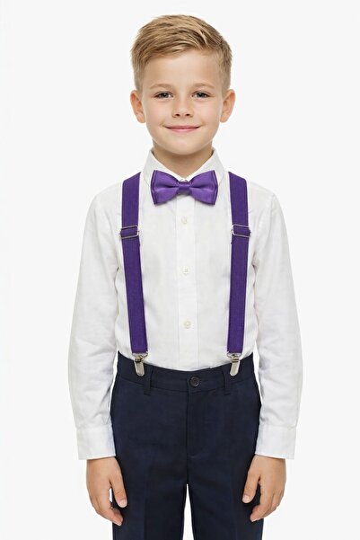 Nacar Erkek Çocuk uzun Kol Gömlek Papyon Set 23 Nisan 29 Ekim Gösteri Kıyafeti