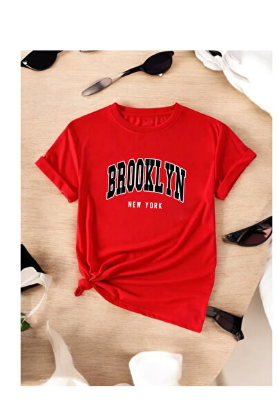 R&M Brotherhood TRICOU DE VARĂ DIN BUMBAC PEȘTUIT CU IMPRIMARE BROKLYN, CALIT...