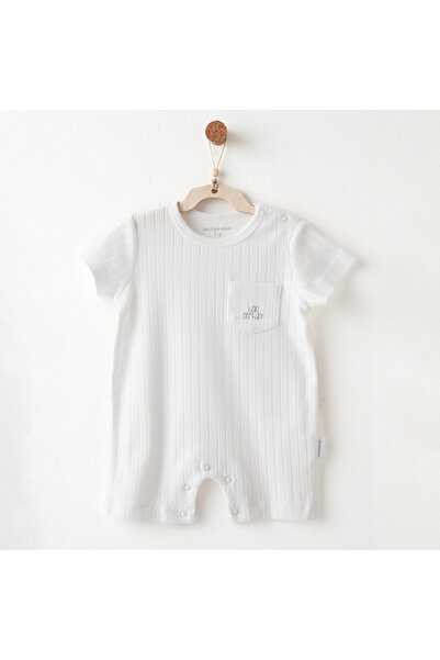 andywawa Ac26588 Hello Elephant Jumpsuit White