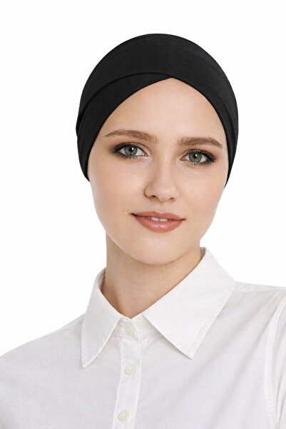 mim eşarp Tie-Detail Cross Viscose Bone