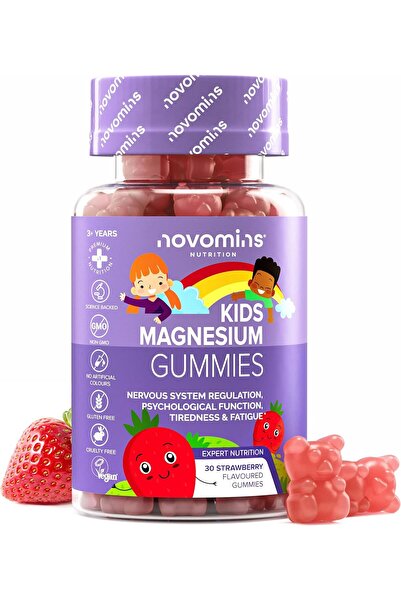 Novomins Kids Magnesium Gummies – 1 Month Supply – 546 Mg Magnesium Citrate P...